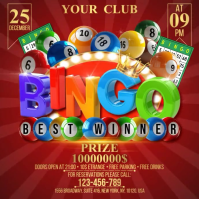 Maximalist Bingo Instagram Post Wpis na Instagrama template