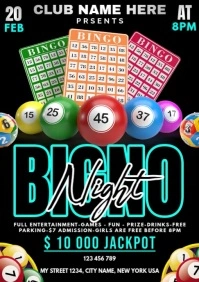 Maximalist Bingo Night A4 template