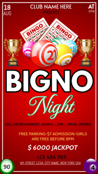 Maximalist Bingo Night Instagram Story template