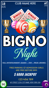 Maximalist Bingo Night Instagram Story template