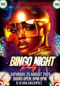 Maximalist Bingo Night Party A2 template