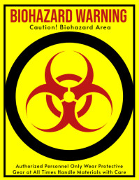 Biohazard Warning เทมเพลต | PosterMyWall