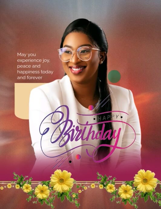 Maximalist Birthday Flyer (us Letter) template