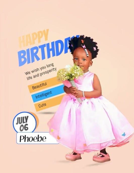 Maximalist Birthday Flyer (us Letter) template