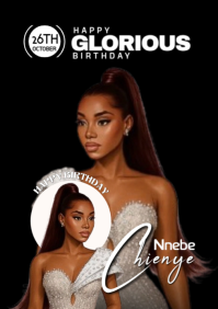 Maximalist Birthday Flyer  A4 template