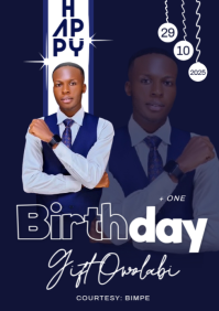 Maximalist Birthday Flyer  A4 template
