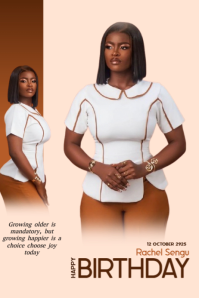 Maximalist Birthday Flyer  Banner 4' × 6' template