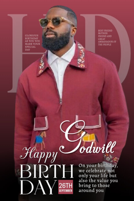 Copy of Maximalist Birthday Flyer Banner 4' × 6' | PosterMyWall