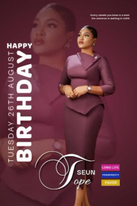 Maximalist Birthday Flyer  Banner 4' × 6' template