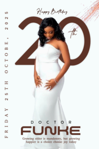 Maximalist Birthday Flyer  Banner 4' × 6' template