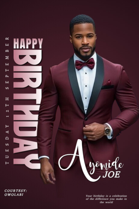 Copy of Maximalist Birthday Flyer Banner 4' × 6' | PosterMyWall