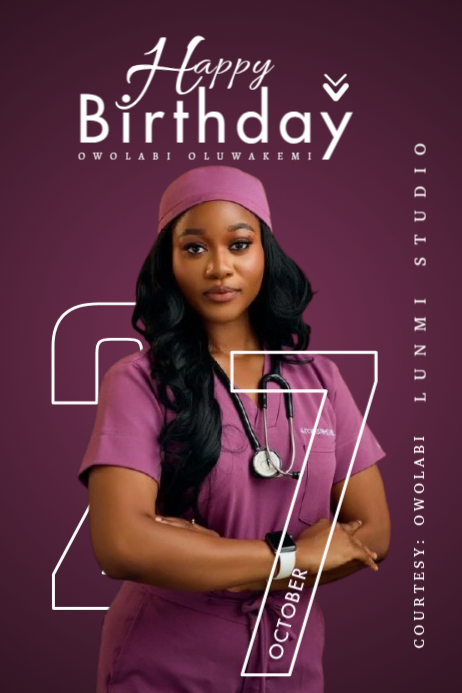 Copy of Maximalist Birthday Flyer Banner 4' × 6' | PosterMyWall