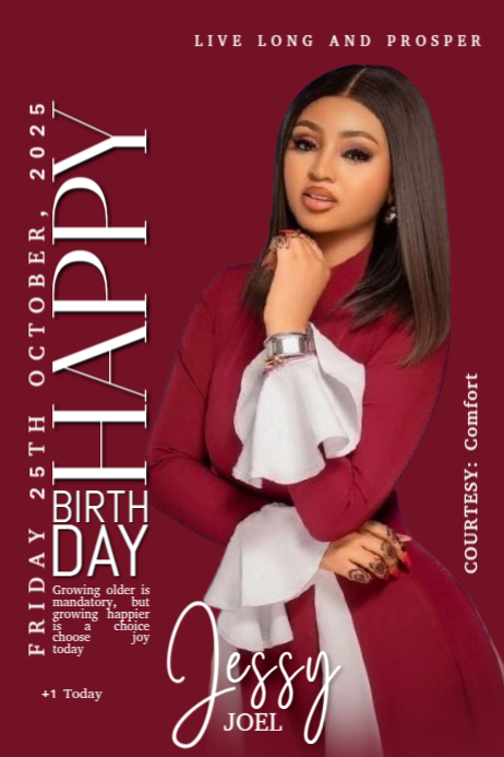 Copy of Maximalist Birthday Flyer Banner 4' × 6' | PosterMyWall