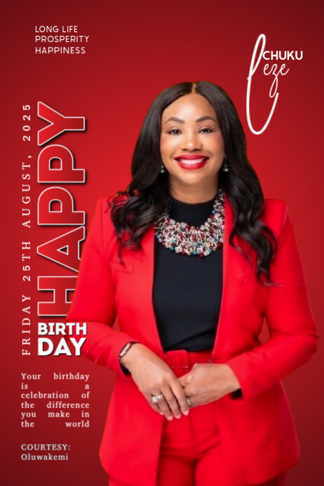 Copy of Maximalist Birthday Flyer Banner 4' × 6' | PosterMyWall