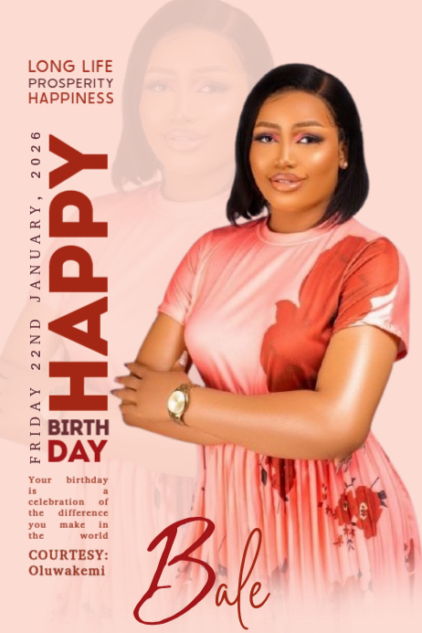Copy of Maximalist Birthday Flyer Banner 4' × 6' | PosterMyWall