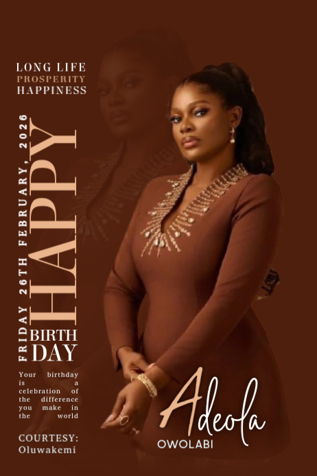 Copy of Maximalist Birthday Flyer Banner 4' × 6' | PosterMyWall