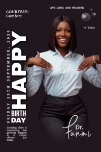 Maximalist Birthday Flyer  Banner 4' × 6' template