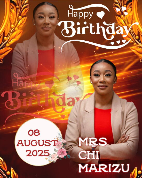 Maximalist Birthday Flyer Instagram Portrait Template | PosterMyWall