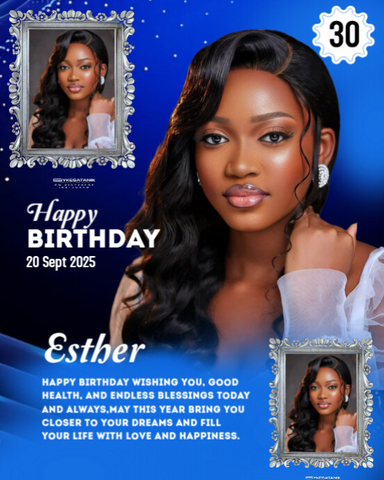 Maximalist Birthday Flyer Instagram Portrait Template | PosterMyWall