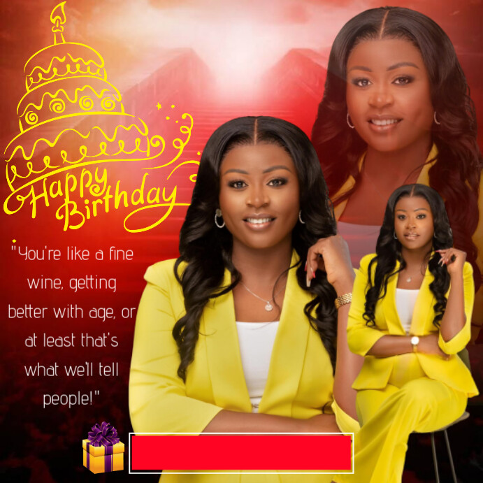 Maximalist Birthday Flyer Instagram Post template