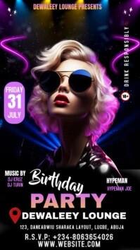 Maximalist Birthday Party  Instagram Story template