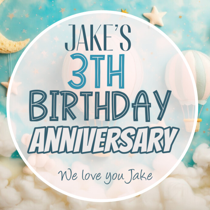 Maximalist Birthday Template  Square (1:1)