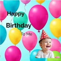 Maximalist Birthday Video children Instagram Post template