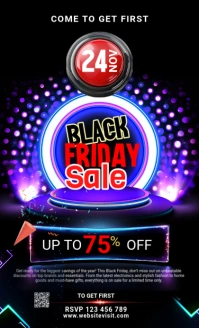 Maximalist Black Friday Flyer Us Legal template