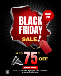 Maximalist Black Friday Sale Flyer Instagram Portrait template