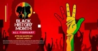 Maximalist Black History Month Facebook Event Cover Facebook Event Cover template