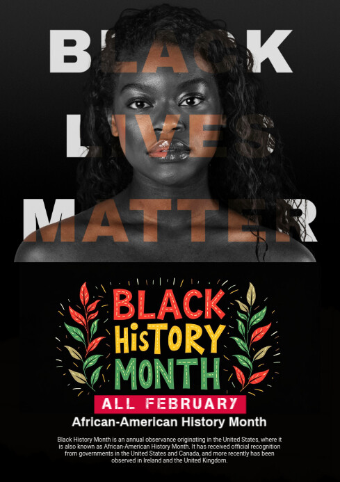 Copy of Maximalist Black History Month Flyer A3 | PosterMyWall