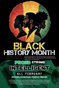 Maximalist Black History Month Pinterest Graphic Pinterest Graphic template