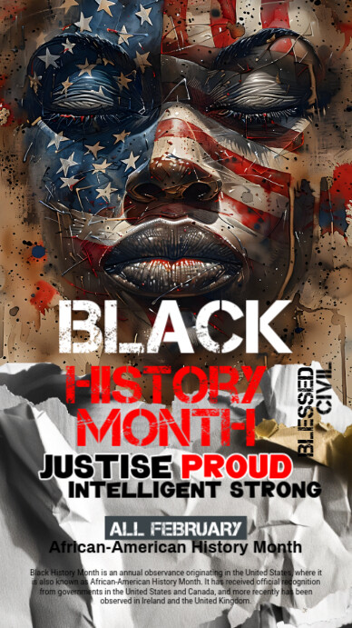 Maximalist Black History Month Template Instagram Story (1) Instagram Story