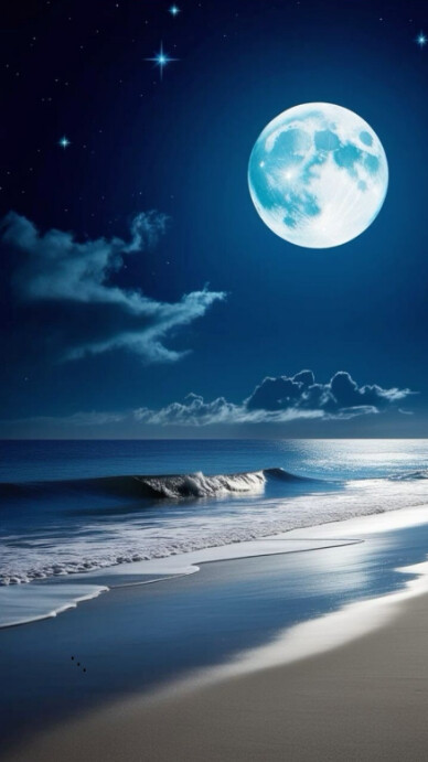 Copy of Maximalist Blue Ocean Digital Display (9:16) | PosterMyWall