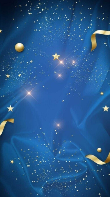 Maximalist Blue Ribbon Background  Digital Display (9:16) template