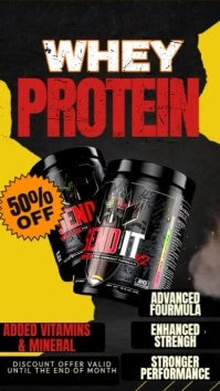 Maximalist  Bodybuilding Supplement Instagram Story template