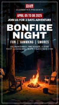 Maximalist Bonfire Night  Instagram Story template