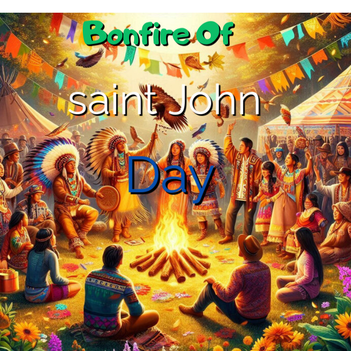 Maximalist Boniface Of Saint John Day  Instagram Post template