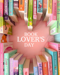 Maximalist Book Lover's Day  Instagram Portrait template