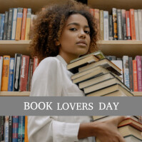 Maximalist Book Lover's Day Instagram Post template