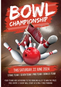 Maximalist Bowling Championship A4 template