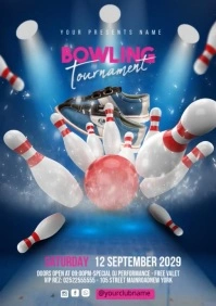 Maximalist Bowling Tournament A4 template