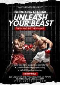 Maximalist Boxing Academy  A5 template