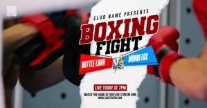 Maximalist Boxing Facebook Event Cover Facebook Event Cover template