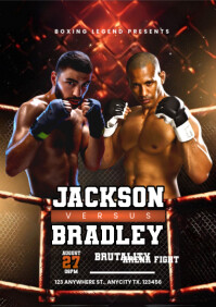 Maximalist Boxing Match A4 template