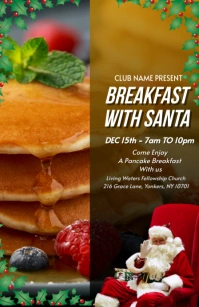 Maximalist Breakfast With Santa Tabloid template