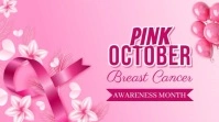 Maximalist Breast Cancer Awareness Month Digital Display (16:9) template