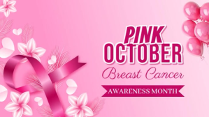 สีแดง Breast Cancer Awareness Digital Display Template