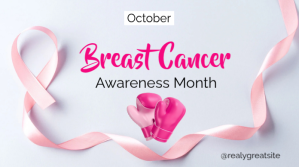 White Breast Cancer Awareness Month Twitter-opslag Template