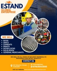 Maximalist Building Materials Design Template  Instagram Portrait